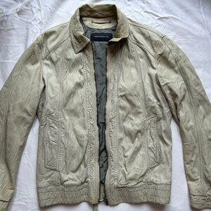 Compagnia Delle Pelli Beige Leather Jacket – Size M